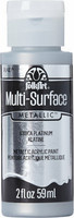 Metallihohtomaali platina - FolkArt Multi-Surface Metallic Platinum 59 ml