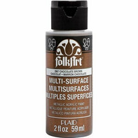 Metallihohtomaali ruskea - FolkArt Multi-Surface Metallic Chocolate Brown 59 ml