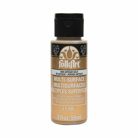 Metallihohtomaali kulta - FolkArt Multi-Surface Metallic Antique Gold 59 ml