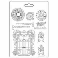 Muotti 21x29 cm - Stamperia Magic Forest Soft Mould Door And Elements