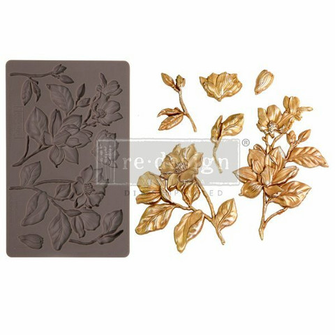 Silikonimuotti 13x21 cm - Redesign Decor Moulds Magnolia Blooms