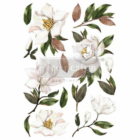 Siirtokuva 63x88 cm - Re-Design with Prima Decor Transfer Magnolia Grandiflora