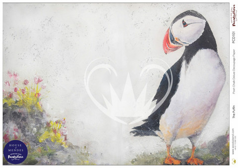 Decoupage-paperi A3 - The Puffin Posh Chalk