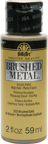 Metallihohtomaali kulta - FolkArt Brushed Metal Gold 59 ml
