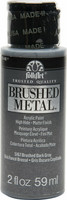 Metallihohtomaali harmaa - FolkArt Brushed Metal Dark Gray 59 ml