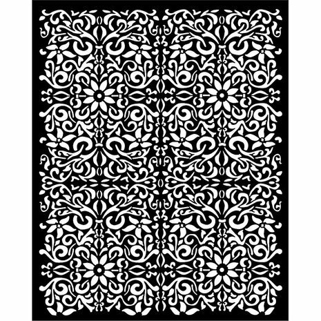 Sabluuna 20x25 cm - Stamperia Vintage Library Thick Stencil Texture