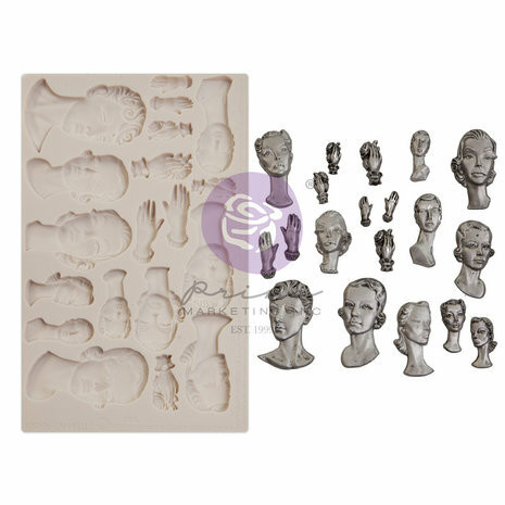 Muotti 13x21 cm - Prima Marketing Finnabair Fashion Icons Moulds