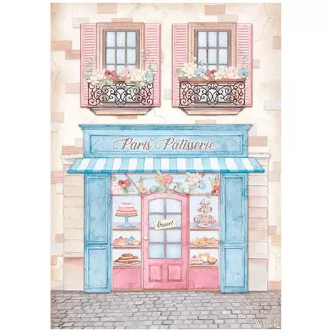Decoupage-paperi A4 - Stamperia Patisserie Rice Paper