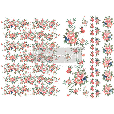 Vesisiirtokuva 27x42 cm - Prima H2O Transfers Gorgeous Flora