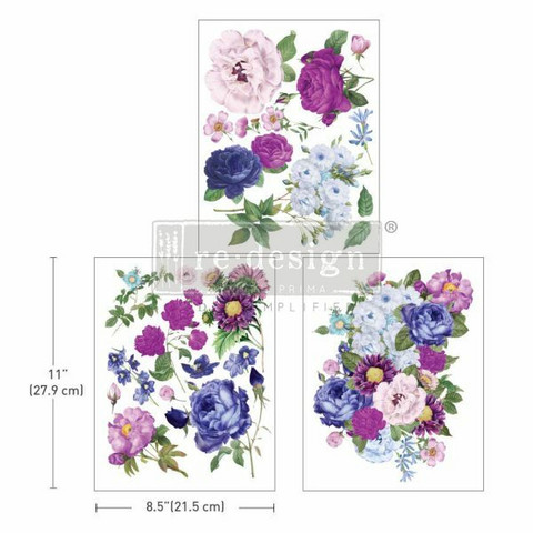 Siirtokuva 27x60 cm - Re-Design with Prima Middy Transfers Opulent Florals