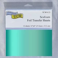 Lehtimetalli vihreä 12 kpl - Seafoam Foil Transfer Sheets