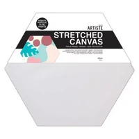 Kuusikulmainen taulupohja 40 cm, 380 g - Artiste Canvas Round