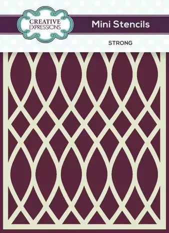 Sabluuna 8x10 cm - Creative Expressions Mini Stencils Strong