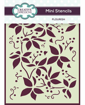 Sabluuna 8x10 cm - Creative Expressions Mini Stencils Flourish