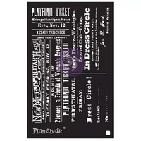 Sabluuna 15x22 cm - Finnabair Theater Night Stencil