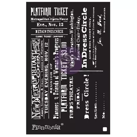 Sabluuna 15x22 cm - Finnabair Theater Night Stencil