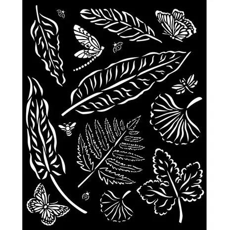 Sabluuna 20x25 cm - Stamperia Sunflower Art Leaves