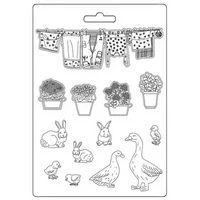 Muotti 15x21 cm - Stamperia Sunflower Art Soft Mould Farm
