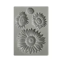 Silikonimuotti 10x15 cm - Stamperia Sunflower Art Silicon Mould Sunflowers