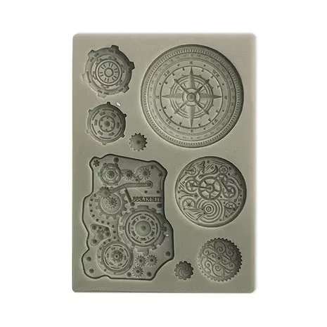 Silikonimuotti 10x15 cm - Stamperia Around the World Mechanisms