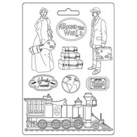 Muotti 15x21 cm - Stamperia Around the World Soft Mould Train