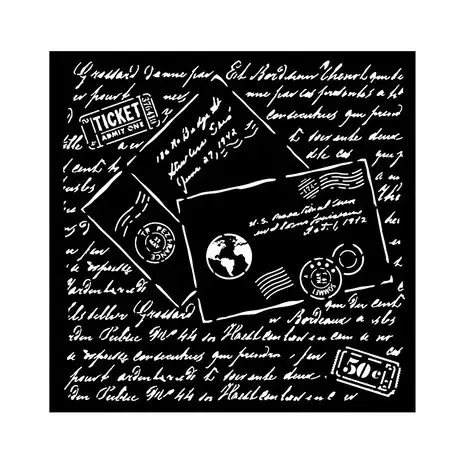 Sabluuna 18x18 cm - Stamperia Around the World Thick Stencil Letter