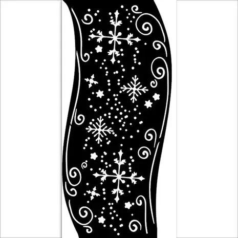 Sabluuna 12x25 cm - Stamperia Christmas Ribbon Thick Stencil