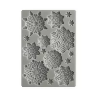 Silikonimuotti 10x15 cm - Stamperia Snowflakes Silicon Mould