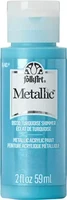 Metallihohtomaali turkoosi - Folkart Metallic Turquoise Shimmer 59 ml