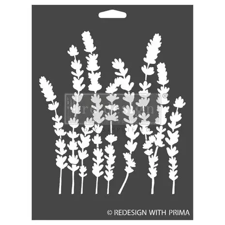 Sabluuna 22x30 cm - Re-Design with Prima 3D Decor Stencils Lavender Bliss
