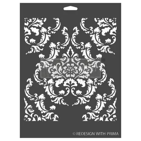 Sabluuna 22x30 cm - Regal Striae Re-Design with Prima 3D Decor Stencils