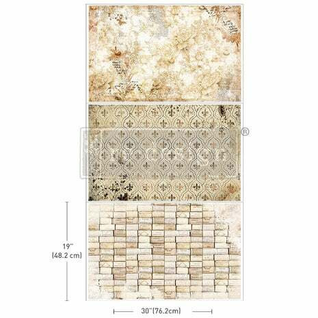 Kuitupaperi 49x76 cm x 3 kpl -Enchanted Romance Re-Design with Prima Tissue Paper Pack