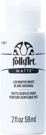Matta akryylimaali valkoinen - FolkArt Matte - Winter White 59 ml