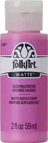 Matta akryylimaali vaaleanpunainen - FolkArt Matte - Wild Orchid 59 ml