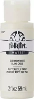 Matta akryylimaali valkoinen - FolkArt Matte - Warm White 59 ml