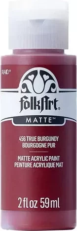 Matta akryylimaali punainen - FolkArt Matte - True Burgundy 59 ml