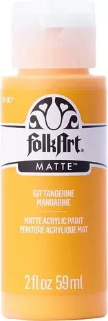 Matta akryylimaali keltainen - FolkArt Matte - Tangerine 59 ml