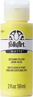 Matta akryylimaali keltainen - FolkArt Matte - Sunny Yellow 59 ml