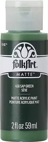 Matta akryylimaali vihreä - FolkArt Matte - Sap Green 59 ml
