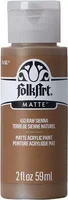 Matta akryylimaali ruskea - FolkArt Matte - Raw Sienna 59 ml
