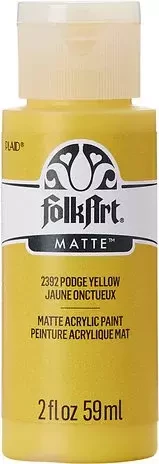 Matta akryylimaali keltainen - FolkArt Matte - Podge Yellow 59 ml
