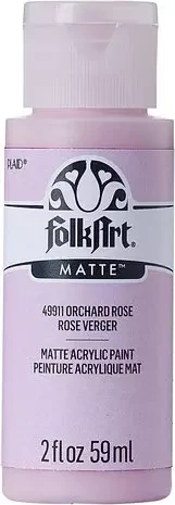 Matta akryylimaali vaaleanpunainen - FolkArt Matte - Orchard Rose 59 ml