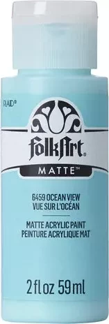 Matta akryylimaali turkoosi - FolkArt Matte - Ocean View 59 ml