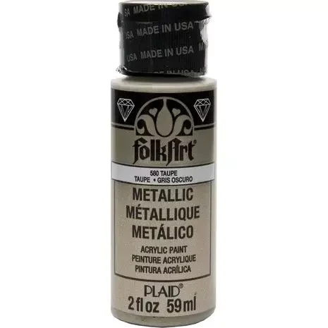 Metallihohtomaali ruskea - Folkart Metallic Taupe 59 ml