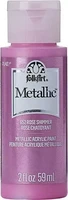 Metallihohtomaali vaaleanpunainen - Folkart Metallic Rose Shimmer 59 ml