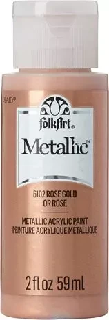 Metallihohtomaali ruusukulta - Folkart Metallic Rose Gold 59 ml