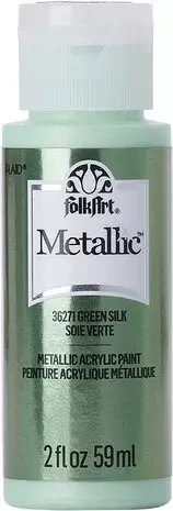 Metallihohtomaali vihreä - Folkart Metallic Green Silk 59 ml
