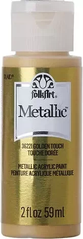 Metallihohtomaali kulta - Folkart Metallic Golden Touch 59 ml