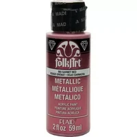 Metallihohtomaali punainen - Folkart Metallic Garnet Red 59 ml