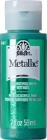 Metallihohtomaali vihreä - Folkart Metallic Christmas Green 59 ml